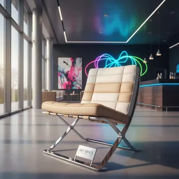 Аренда Кресло Barcelona белое бежевое в отеле Radisson Lazurnaya — ART SPACE