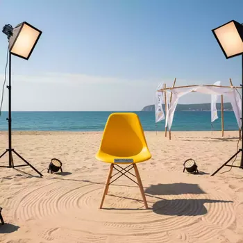 Аренда Стул желтый Eames на пляже «Маяк» — ART SPACE