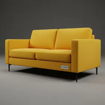 Аренда Диван двухместный Rotterdam Yellow в Green Flow Hotel — ART SPACE