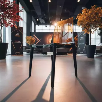Аренда Кресло пластиковое Carmen черное янтарное в Mercure Сочи Центр — ART SPACE