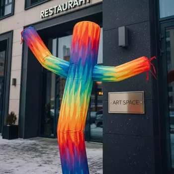 Аренда Аэромен разноцветный 7 м в ресторане «Баран-Рапан» — ART SPACE