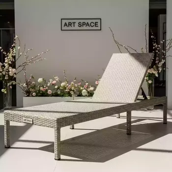 Аренда Шезлонг из искусственного ротанга Мара Mara greige в Маринс Парк Отеле — ART SPACE