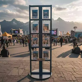 Аренда Стенд информационный 8 карманов А4 на площадке Rosa Peak (2320м) — ART SPACE