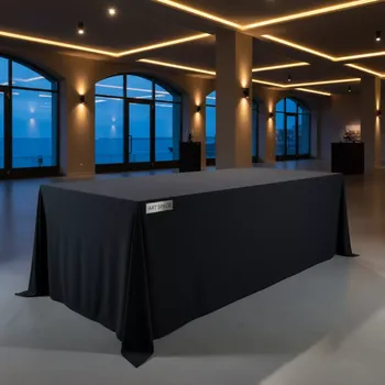 Аренда Скатерть стрейч чёрная 1,8 м на территории Морпорта Сочи — ART SPACE