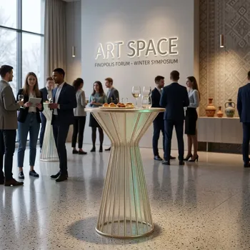 Аренда золотого фуршетного стола в Сочи: ART SPACE