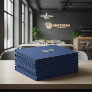 Аренда Обложки твердые Metalbind O Hard Cover Slim 304х212 мм ткань без окна синие в ресторане «Магеллан» — ART SPACE