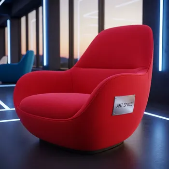 Аренда Кресло Патрик красное тканевое в Red Arena — ART SPACE