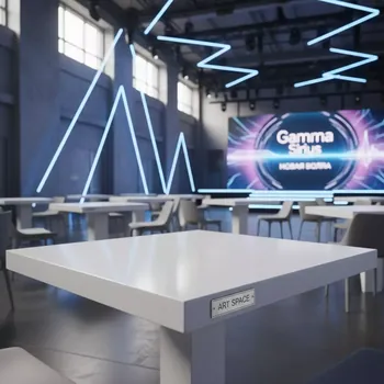 Аренда Стол пластиковый квадратный белый 90х90 см в Gamma Sirius — ART SPACE
