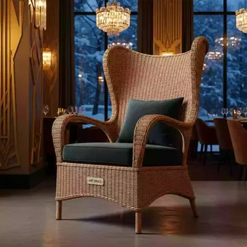 Аренда Кресло плетеное Y137C W56 light brown в ресторане «Магеллан» — ART SPACE