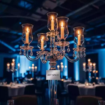 Аренда Канделябр хрустальный на 6 свечей в Radisson Blu Resort & Congress Centre — ART SPACE