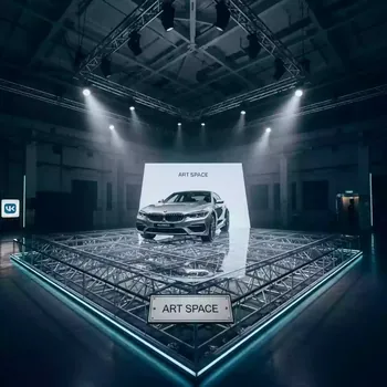 Аренда Подиум Sixtema прозрачный для автомобиля 6х3 в Ледовом дворце «Айсберг» — ART SPACE