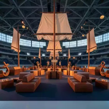 Аренда Декор для пиратской вечеринки в ледовом дворце «Большой» — ART SPACE