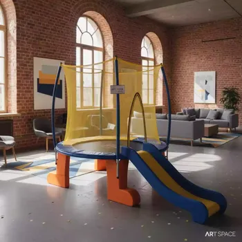 Аренда Батут с горкой "Кот в сапогах" в санатории «Октябрьский» — ART SPACE