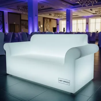 Аренда Диван пластиковый светящийся Rap Lighting в банкетном зале «Дельфин» — ART SPACE
