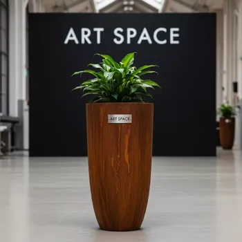 Аренда Кашпо для цветов Prosperplast Tubus Slim Corten 27 15 л кортен сталь в лофте «Студия 21» — ART SPACE