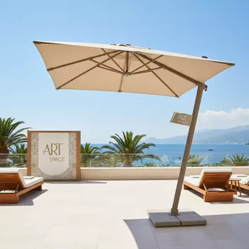 Аренда Зонт садовый Carbone бежевый в Swissôtel Resort Sochi Kamelia — ART SPACE