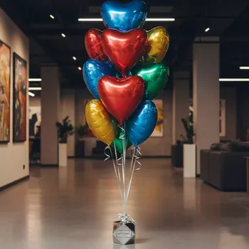 Аренда Связка из 8 фольгированных сердец в комплексе «Дагомыс» — ART SPACE