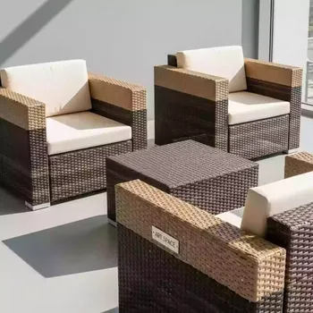 Аренда Комплект для отдыха плетеный LV520BB Brown Beige в City Park Hotel Sochi — ART SPACE