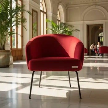 Аренда Стул Одди велюр красный в Boutique Hotel PORTUM 1905 — ART SPACE