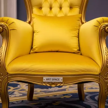 Аренда Стул Вашингтон золотой подушки желтые из бархата в Radisson Collection Paradise — ART SPACE
