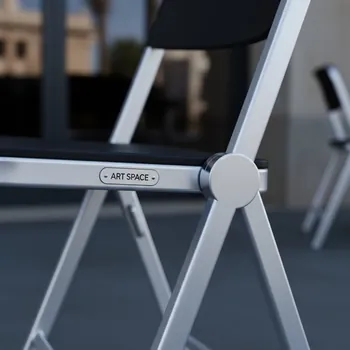 Аренда Стул складной Хит серебро черный в ресторане «Sanremo» — ART SPACE