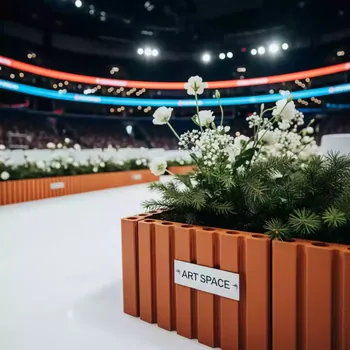 Аренда Бордюр садовый Prosperplast Palisada 235 м терракот в ледовом дворце «Роза Хутор» — ART SPACE