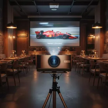 Аренда Проектор мультимедиа Panasonic PT EX16 в ресторане «Сыроварня» — ART SPACE