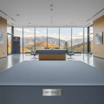 Аренда Скатерть квадратная габардин серо голубая 1500х1500 мм в Sochi Marriott Krasnaya Polyana — ART SPACE