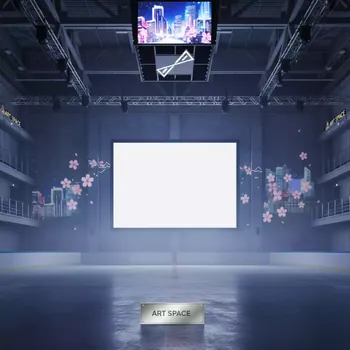 Аренда Экран настенный Lumien Master Picture LMP 100117 16 9 280x162 272x153 MW в ледовой арене «Шайба» — ART SPACE