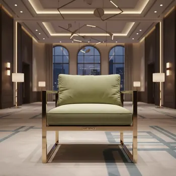 Аренда Стул Хит золото шенилл светло-зеленый в Radisson Collection Paradise — ART SPACE