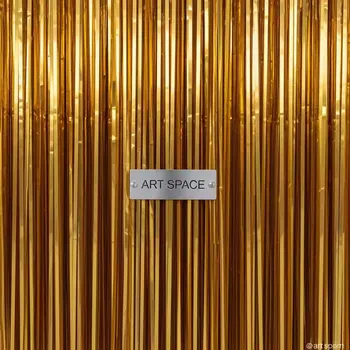 Аренда Дождик новогодний полипропиленовый золотой в Karat Resort — ART SPACE