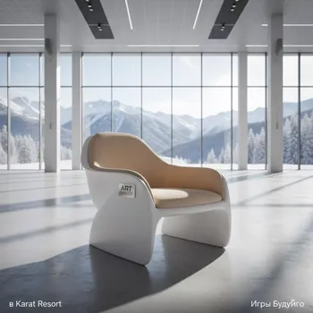 Аренда Полукресло Dolche замша Shangreen latte органика белая в Karat Resort — ART SPACE