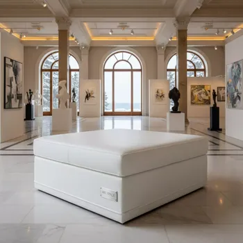 Аренда Пуф белый Privato в санатории «Сочи» — ART SPACE