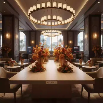 Аренда Стол Лидер 1 1500х900 бук шампань в Cosmos Sochi Hotel — ART SPACE