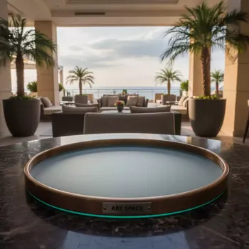 Аренда Поднос Zeiher круглый 53 см матовое стекло в отеле Hyatt Regency Sochi — ART SPACE