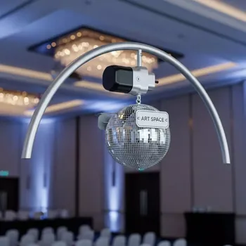 Аренда Подвес зеркального шара с мотором в форме дуги в Mövenpick Hotel — ART SPACE