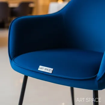 Аренда Стул велюр синий металлические ножки Olys в Rodina Grand Hotel & SPA — ART SPACE