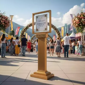 Аренда Стойка указатель A4 в Golden Tulip Rosa Khutor — ART SPACE