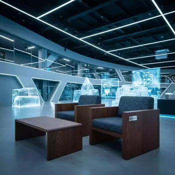 Аренда Комплект деревянной лаунж мебели Danubio в VK Stadium Sirius — ART SPACE