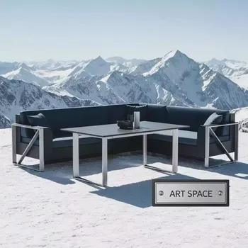 Аренда Комплект угловой BOOKA с обеденным столом на площадке Rosa Peak (2320м) — ART SPACE
