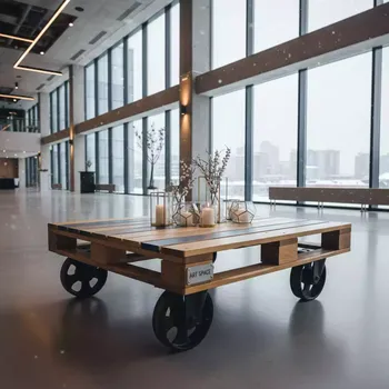 Аренда Стол из паллет на колесах в Маринс Парк Отеле — ART SPACE
