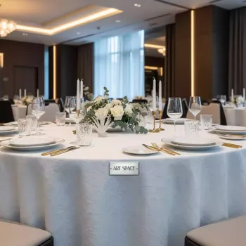 Аренда Скатерть ричард белая в Sport Inn Hotel & Wellness — ART SPACE