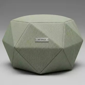 Аренда Пуф light green jeans polygonal Shape в Golden Tulip Rosa Khutor — ART SPACE
