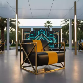 Аренда Кресло Cube желто черное в парке «Ривьера» — ART SPACE