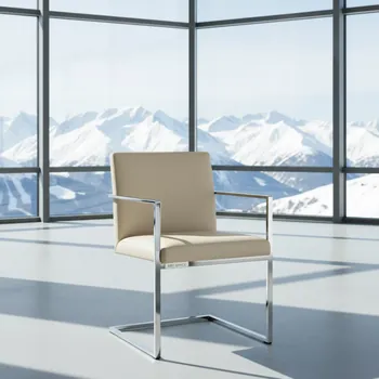 Аренда Стул Parker LB экокожа бежевый на площадке Rosa Peak (2320м) — ART SPACE