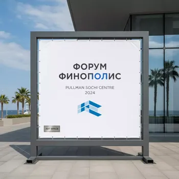 Аренда Баннер ламинированный Frontlit S Vikuflex A 280 гр 50х2.2 м в Pullman Sochi Centre — ART SPACE