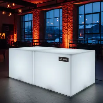 Аренда Светящийся стол Double Cubo 50 в ресторане «Магадан» — ART SPACE