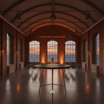 Аренда Стол пластиковый складной Sky Folding Table Ø60 в зале «Чайка» (Морпорт) — ART SPACE