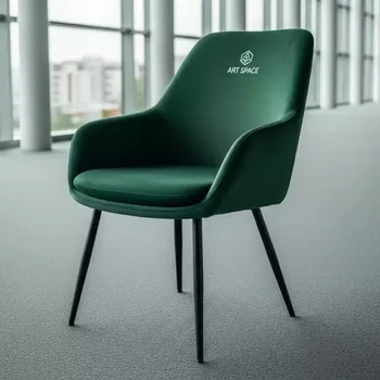 Аренда Стул Vente Velutto велюр с логотипом зеленый в Radisson Blu Resort & Congress Centre — ART SPACE