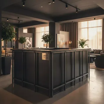 Аренда Стойка барная Дезмонд черная в Sochi Marriott Krasnaya Polyana — ART SPACE